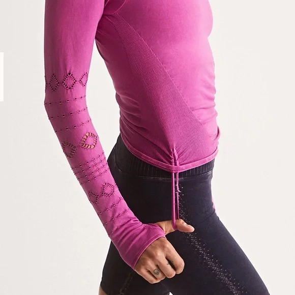 🌺Free people NWOT good karma l/s hoodie - Picture 9 of 10